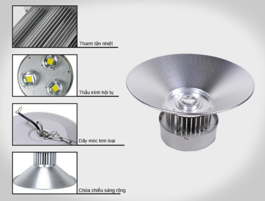 đặc điểm cấu tạo đèn xưởng highbay có trụ