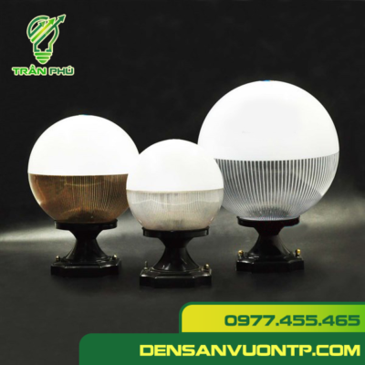 đèn trụ cột chiếu sáng ngoài trời bóng cầu