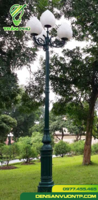 đèn trụ cột chiếu sáng ngoài trời bóng sen