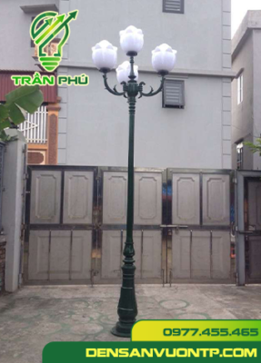đèn trụ cột chiếu sáng bóng sen