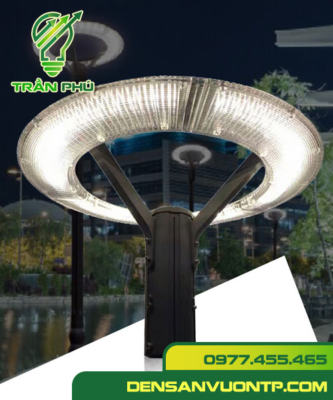 đèn trụ cột chiếu sáng sân vườn ufo ring