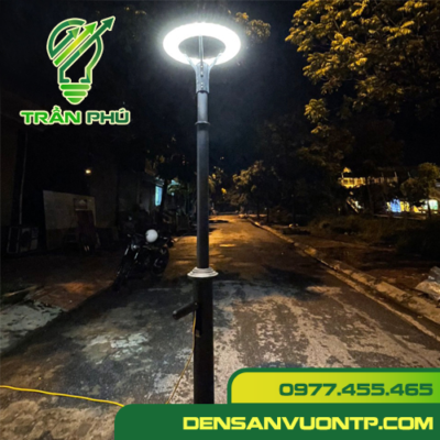đèn trụ chiếu sáng sân vườn UFO RING trần phú