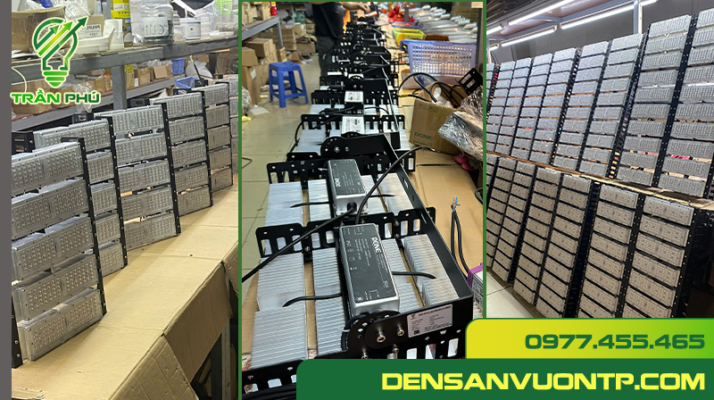 đèn pha module tại xưởng đèn công ty trần phú