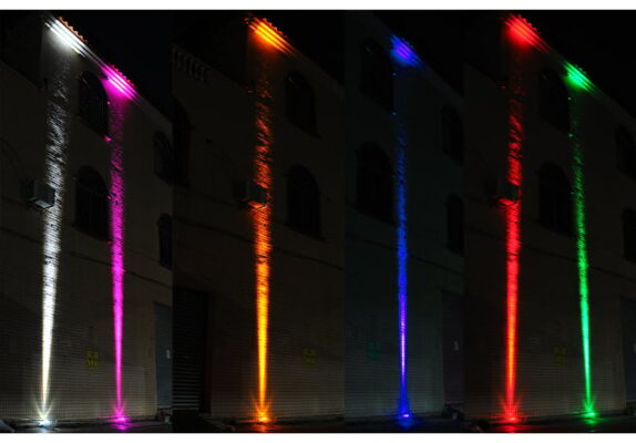 đèn rọi chuột chiếu rọi sáng lên tường theo 4 màu