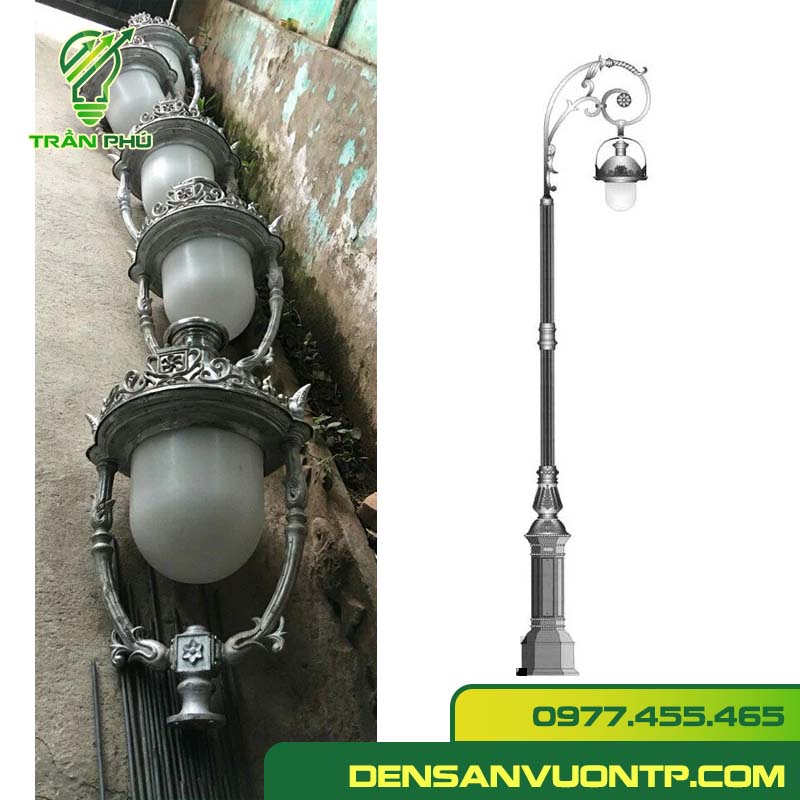 Cột đèn sân vườn QUEEN SƯ TỬ