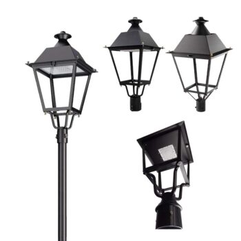cột đèn sân vườn đầu đèn kiểu ANH