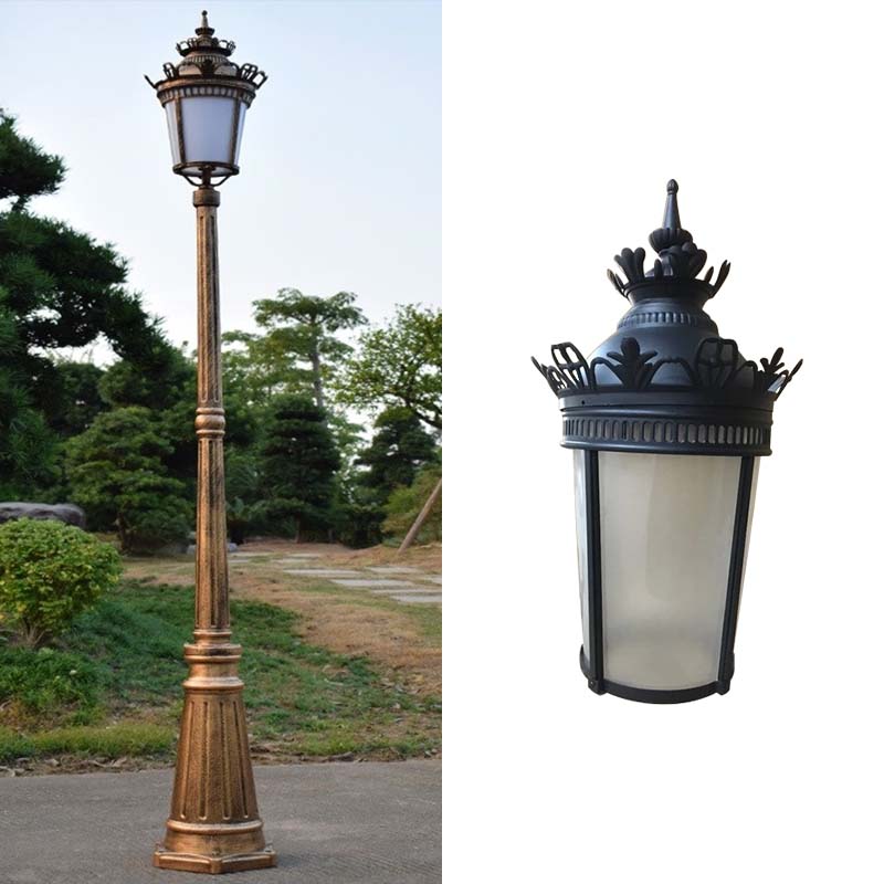 Đèn cột sân vườn dáng vương miện